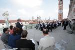 L'incontro sulla terrazza della Basilica