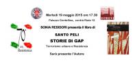 Locandina presentazione libro  libro di Santo Peli "Storie di Gap. Terrorismo urbano e Resistenza"