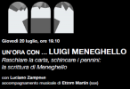 Locandina "Inchiostro un'ora con... Luigi Meneghello"